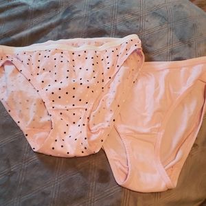 Pair of Fruit of the Loom tag free hipsters